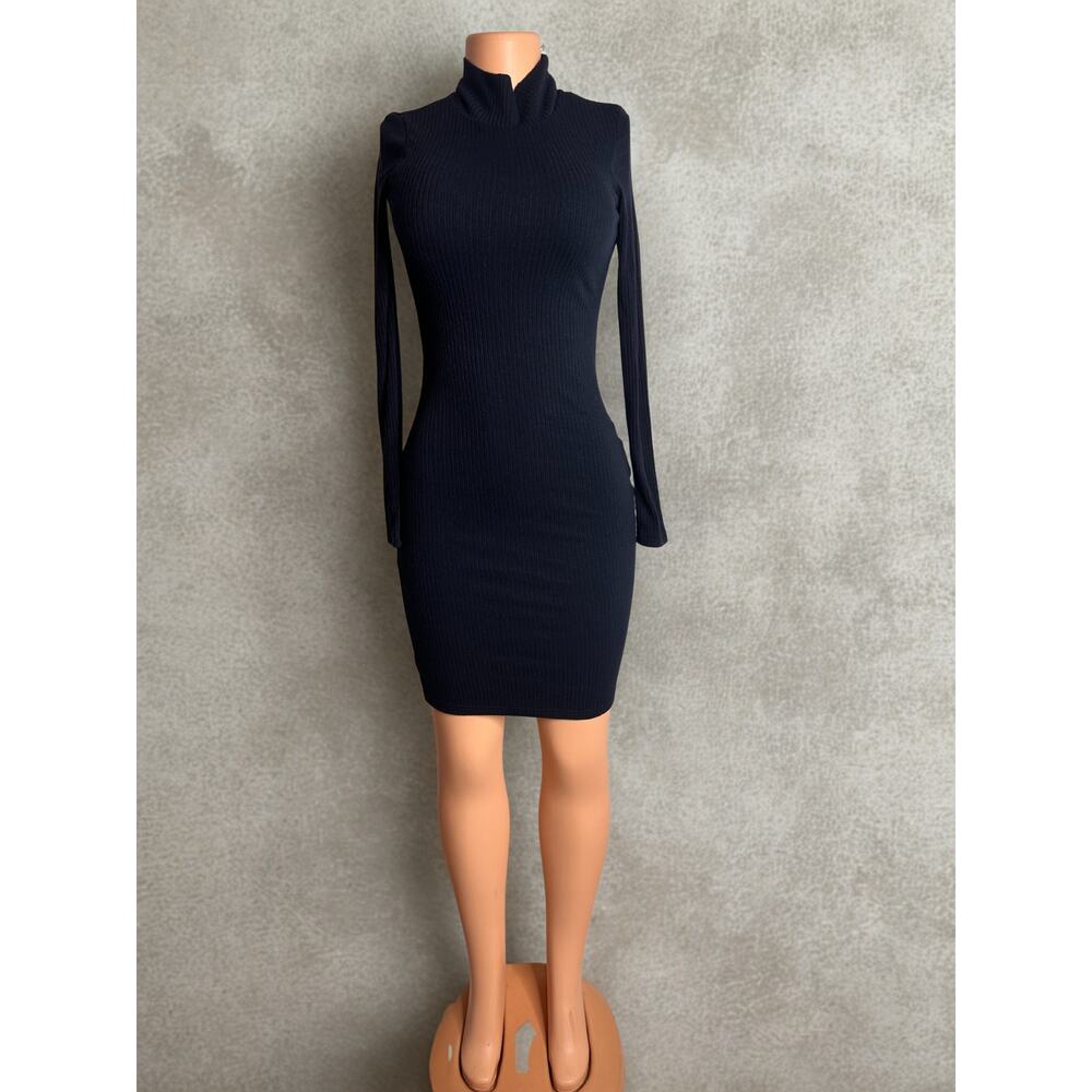 OGL long sleeve navy dress Size S NWT